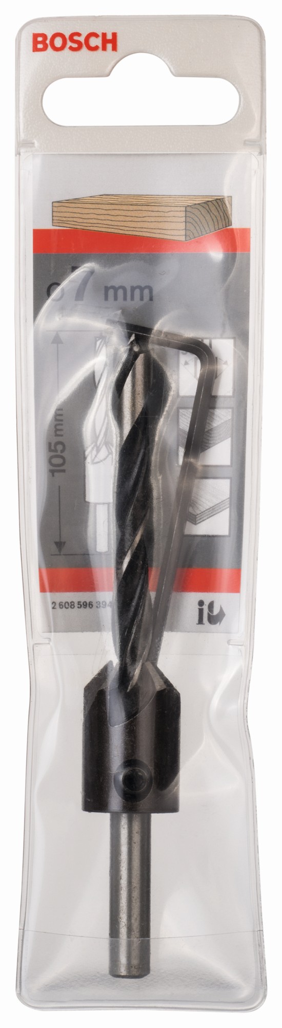 Broca en espiral para madera con avellanador