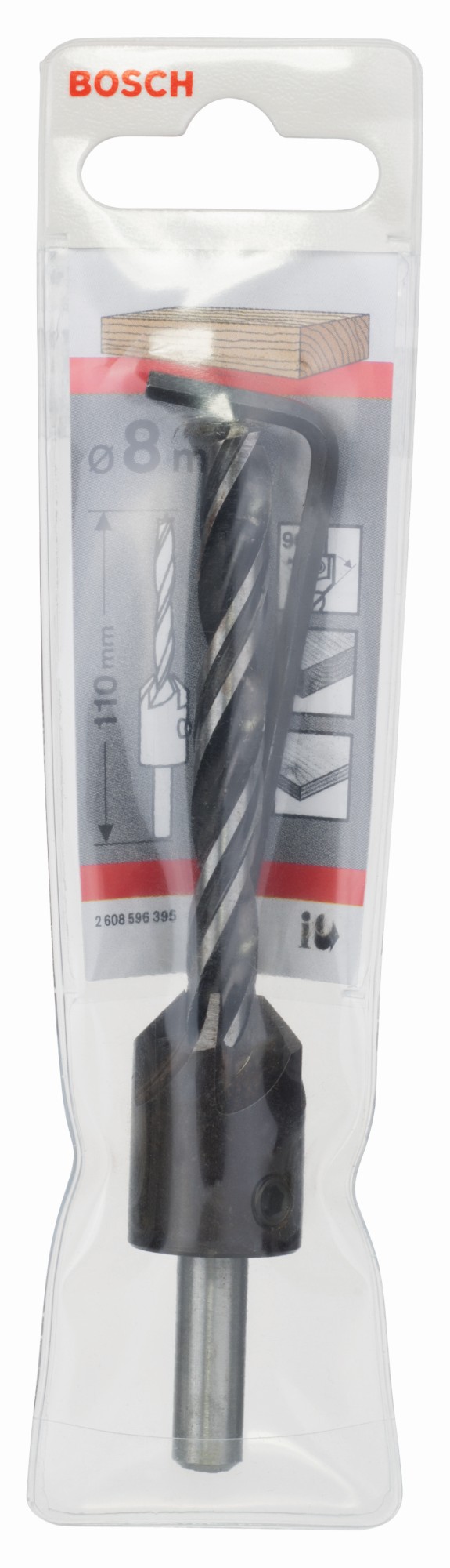 Broca en espiral para madera con avellanador