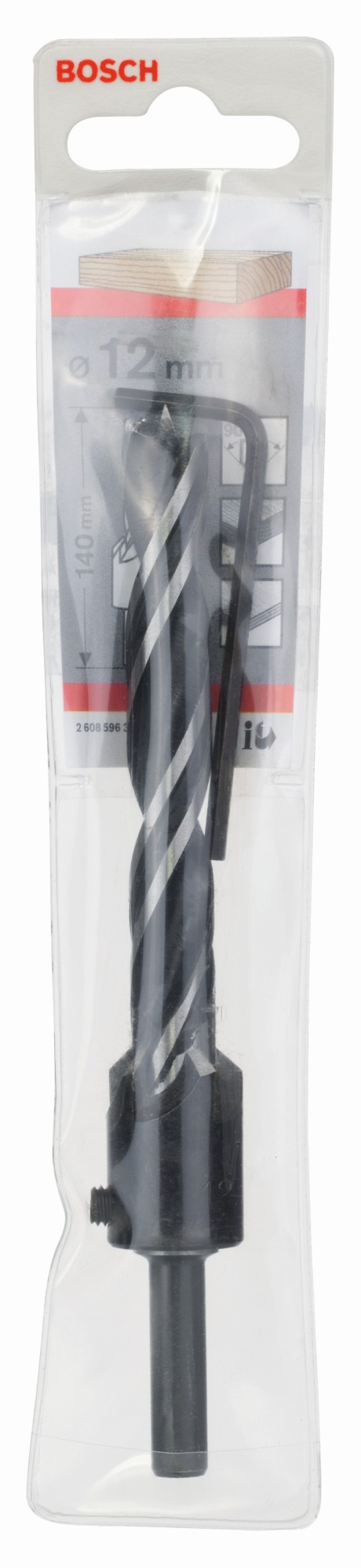 Broca en espiral para madera con avellanador