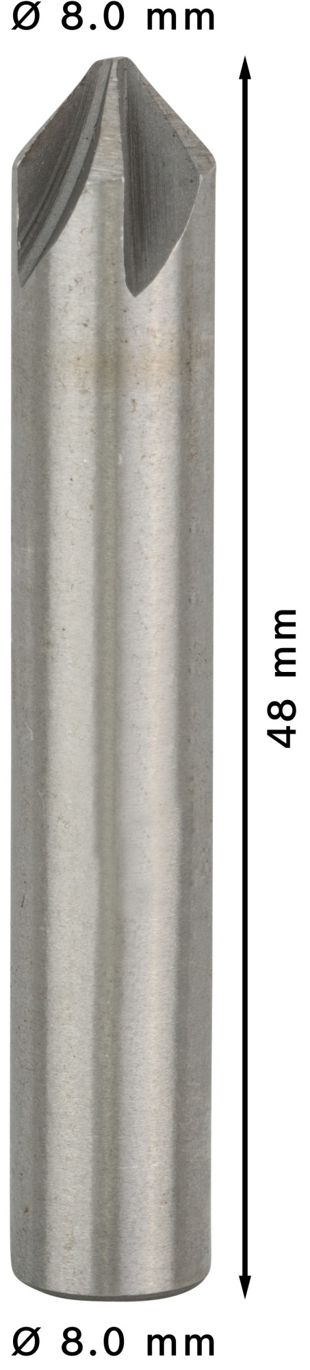 Broca avellanadora PRO Steel HSS, 8 x 48 mm, M4
