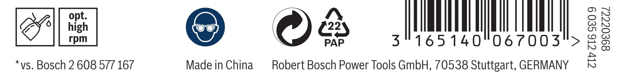Broca helicoidal PRO Metal HSS-G larga, 2,5 x 62 x 95 mm, 5 unidades