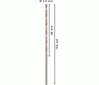 Broca helicoidal PRO Metal HSS-G larga, 3 x 66 x 100 mm, 5 unidades