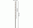 Broca helicoidal PRO Metal HSS-G larga, 3,2 x 69 x 106 mm, 5 unidades