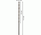 Broca helicoidal PRO Metal HSS-G larga, 3,5 x 73 x 112 mm, 5 unidades