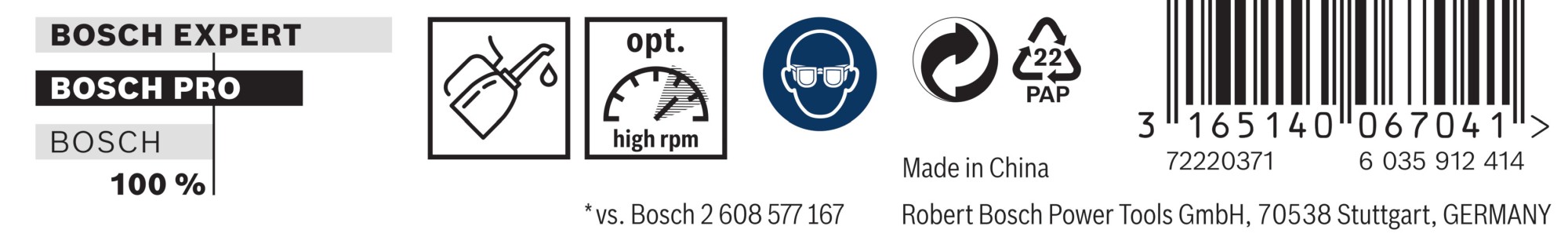 Broca helicoidal PRO Metal HSS-G larga, 3,5 x 73 x 112 mm, 5 unidades