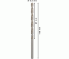 Broca helicoidal PRO Metal HSS-G larga, 6,5 x 97 x 148 mm, 5 unidades