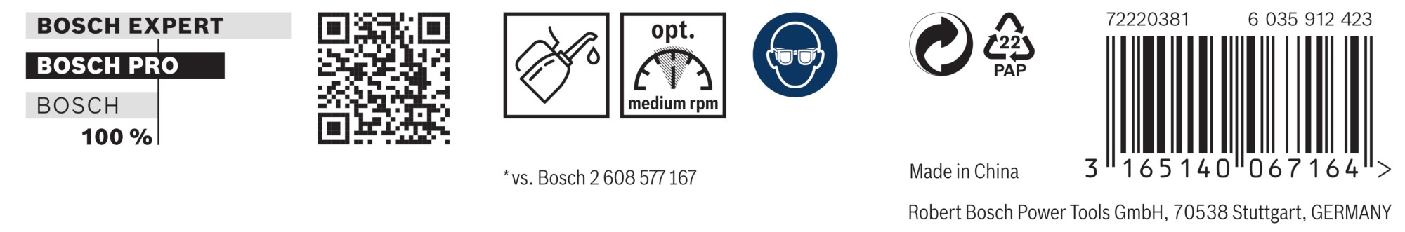 Broca helicoidal PRO Metal HSS-G larga, 7,5 x 102 x 156 mm, 5 unidades