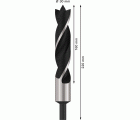Broca para madera PRO Wood, 30 x 160 x 220 mm