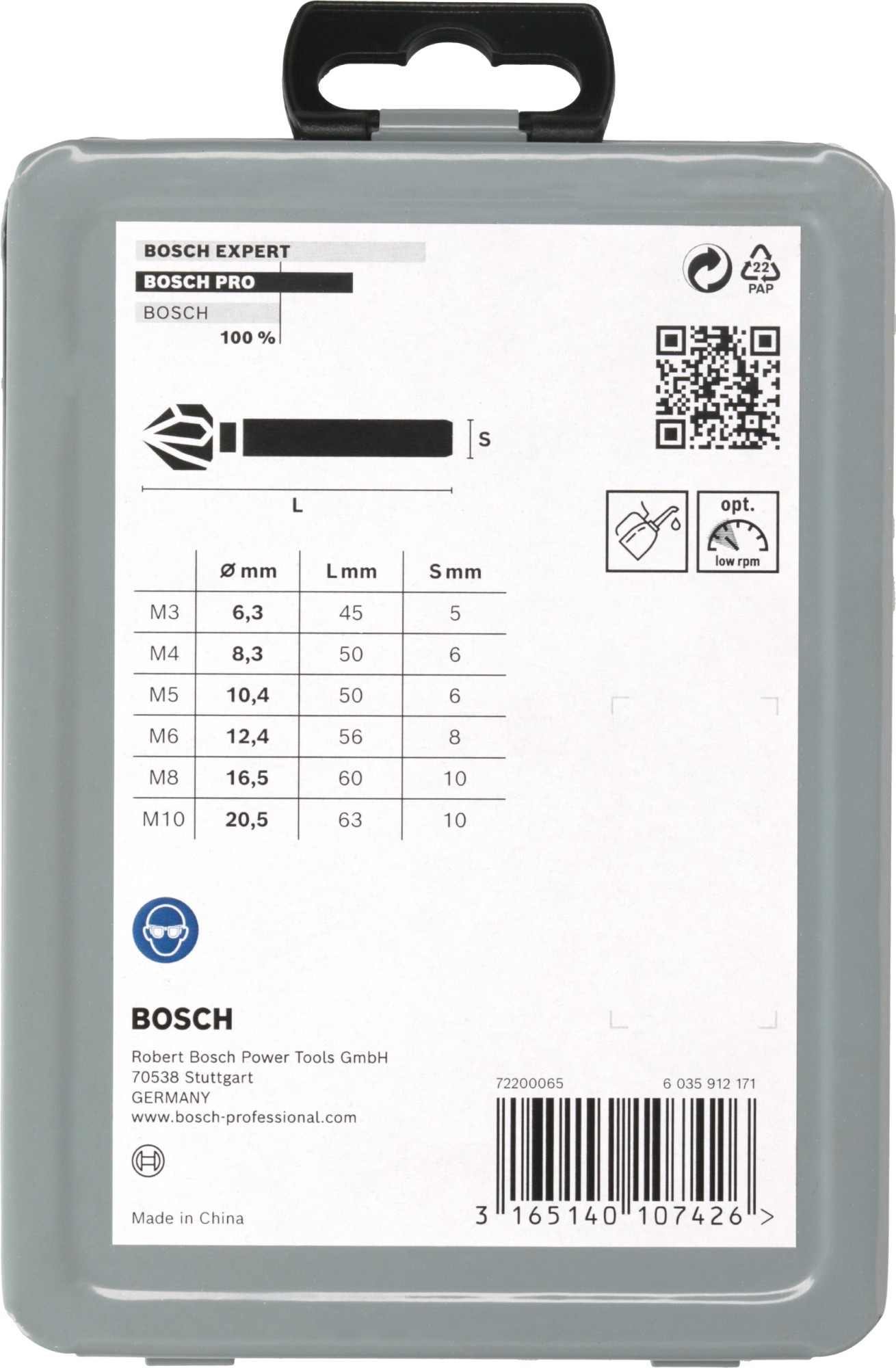 Set de brocas avellanadoras PRO Soft Metal HSS, 6 uds.