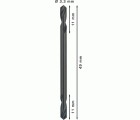 Broca helicoidal de doble punta PRO Metal HSS-G, 3,3 x 11 x 49 mm, 10 uds.
