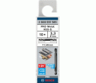 Broca helicoidal de doble punta PRO Metal HSS-G, 3,3 x 11 x 49 mm, 10 uds.