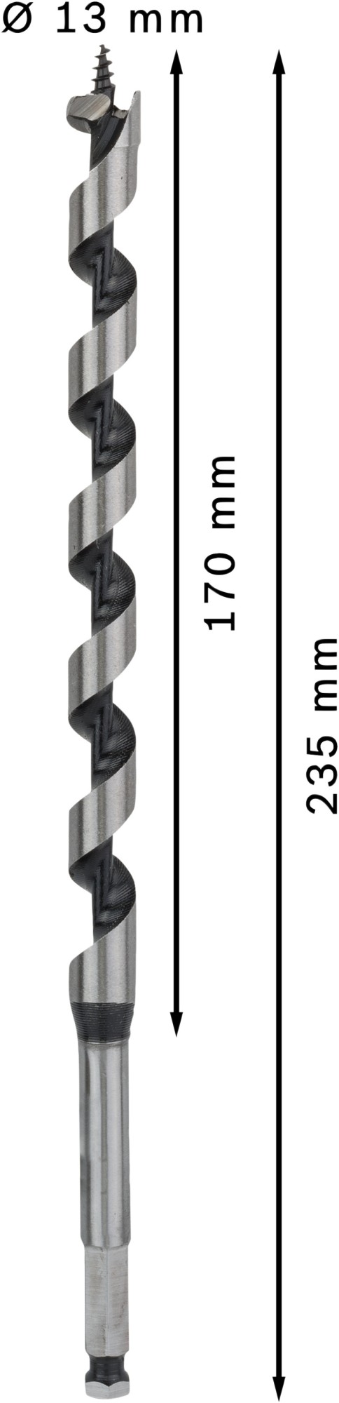 Broca salomónica PRO Wood, 13 x 170 x 235 mm