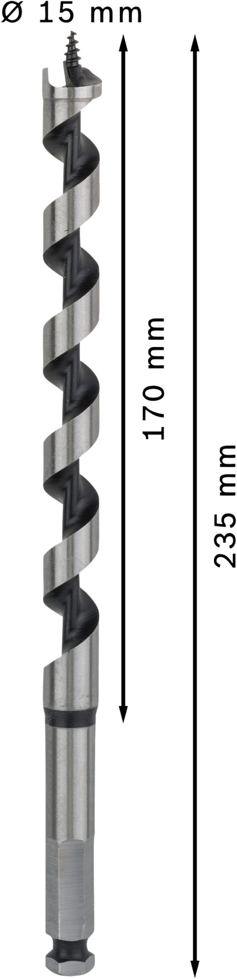 Broca salomónica PRO Wood, 15 x 170 x 235 mm