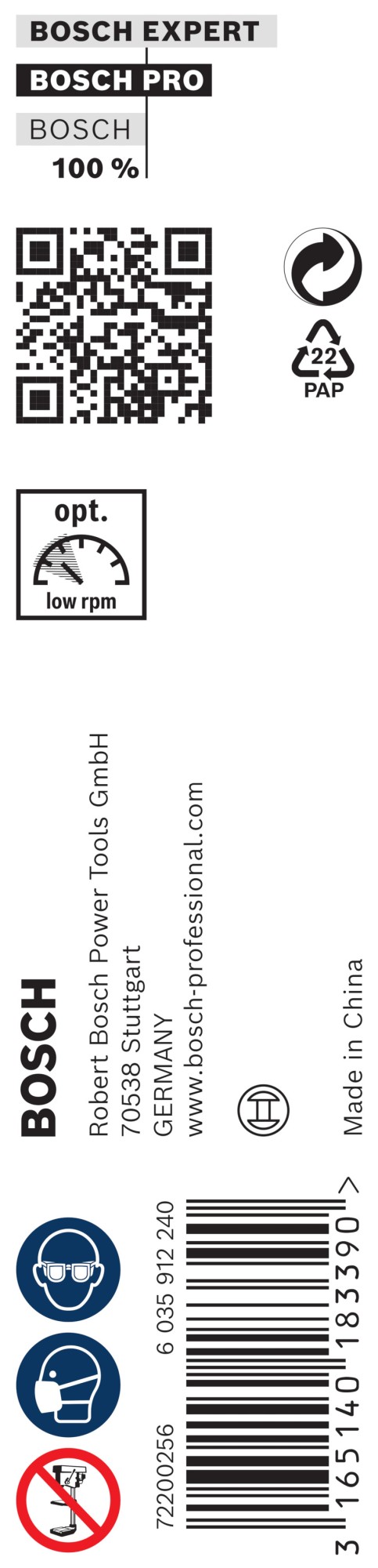 Broca salomónica PRO Wood, 16 x 170 x 235 mm