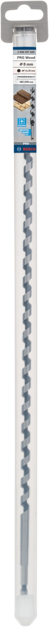 Broca salomónica PRO Wood, 8 x 385 x 450 mm