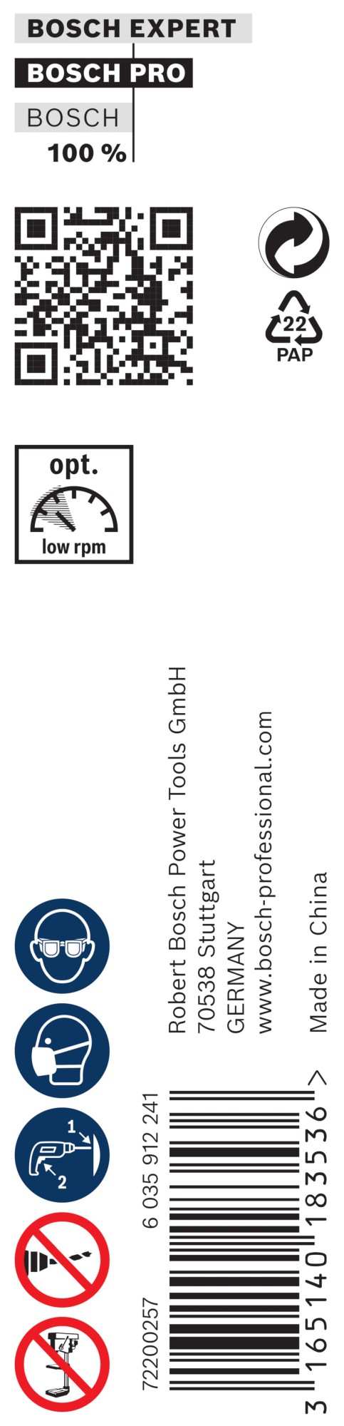 Broca salomónica PRO Wood, 16 x 385 x 450 mm