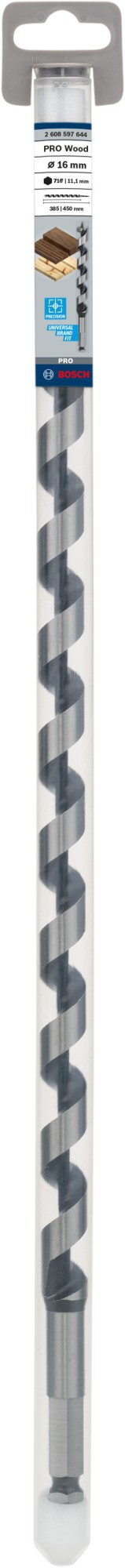 Broca salomónica PRO Wood, 16 x 385 x 450 mm