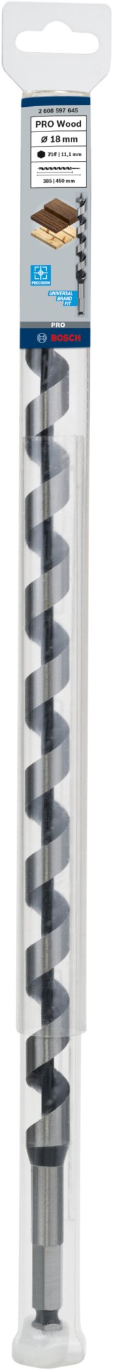 Broca salomónica PRO Wood, 18 x 385 x 450 mm