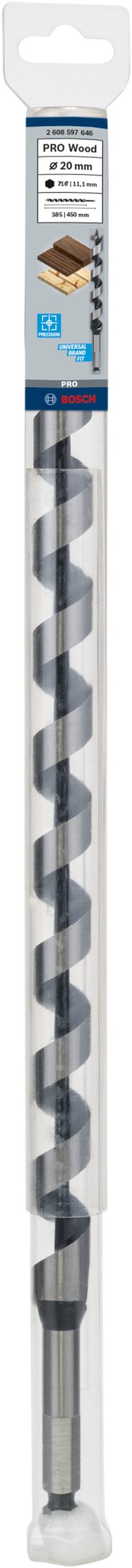 Broca salomónica PRO Wood, 20 x 385 x 450 mm