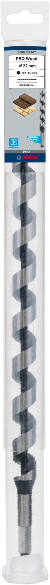 Broca salomónica PRO Wood, 22 x 385 x 450 mm
