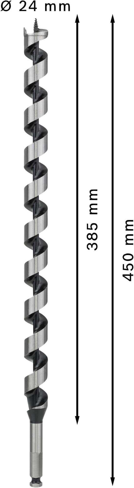 Broca salomónica PRO Wood, 24 x 385 x 450 mm