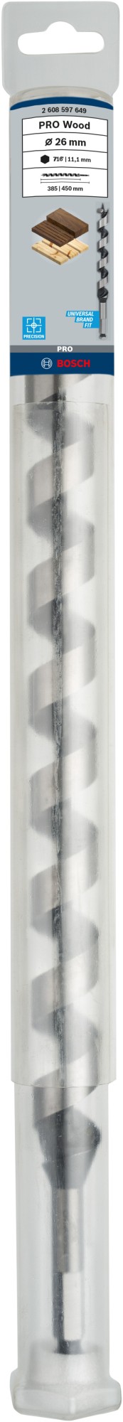 Broca salomónica PRO Wood, 26 x 385 x 450 mm