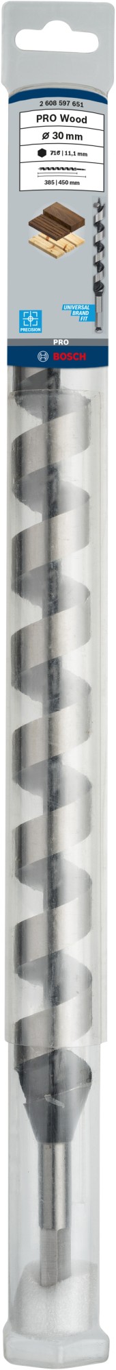 Broca salomónica PRO Wood, 30 x 385 x 450 mm