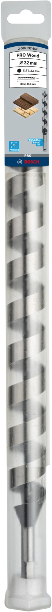 Broca salomónica PRO Wood, 32 x 385 x 450 mm