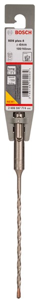 Brocas para martillos perforadores SDS plus-5. 4 x 100 x 165 mm
