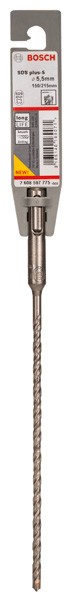 Brocas para martillos perforadores SDS plus-5. 5,5 x 150 x 215 mm