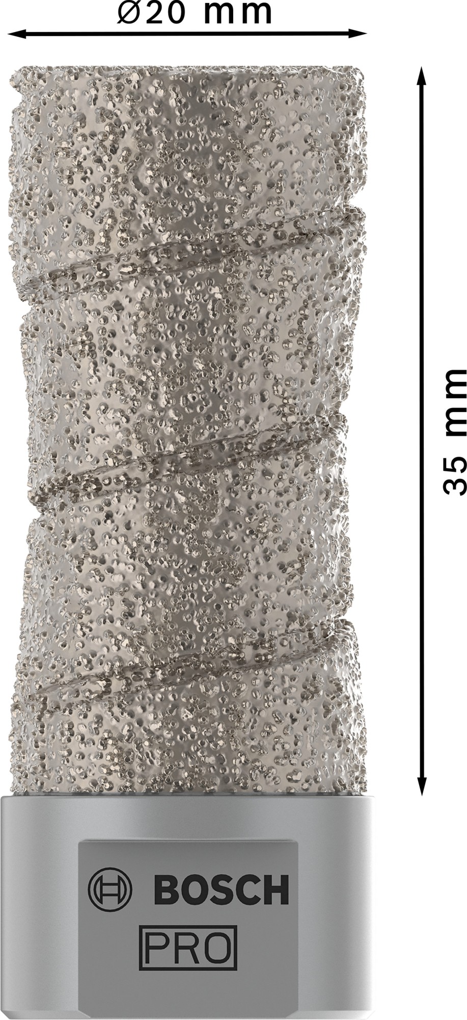 Broca fresadora PRO Ceramic dry, 20 x 35 mm, M14