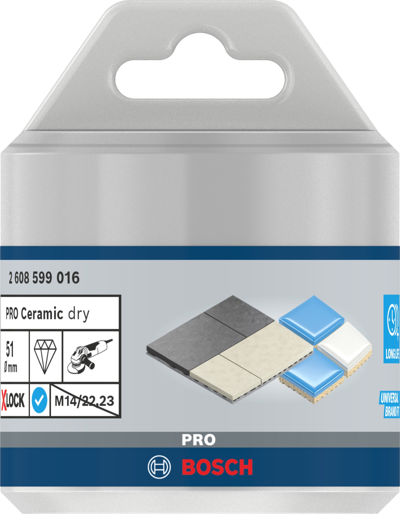 Corona en seco PRO Ceramic dry, 51 x 35 mm, X-Lock