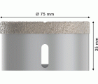 Corona en seco PRO Ceramic dry, 75 x 35 mm, X-Lock