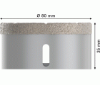 PRO Ceramic dry Core Cutter, 80 x 35 mm, X-Lock