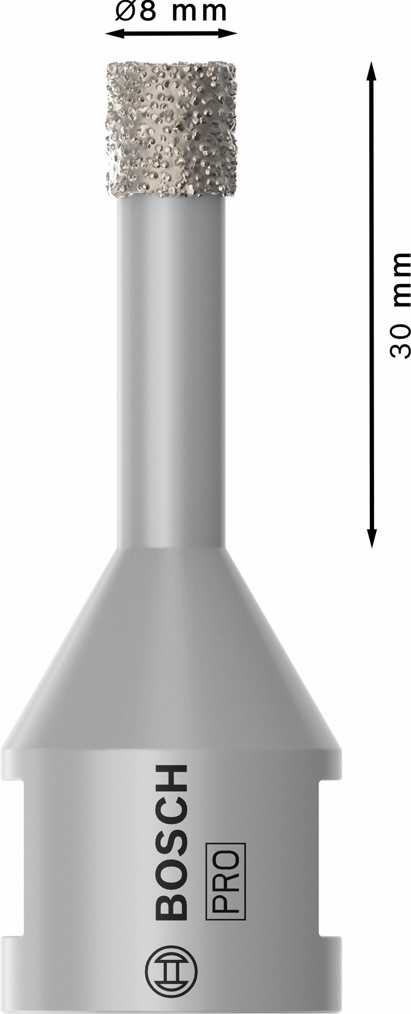 Corona en seco PRO Ceramic dry, 8 x 30 x 22,23 mm