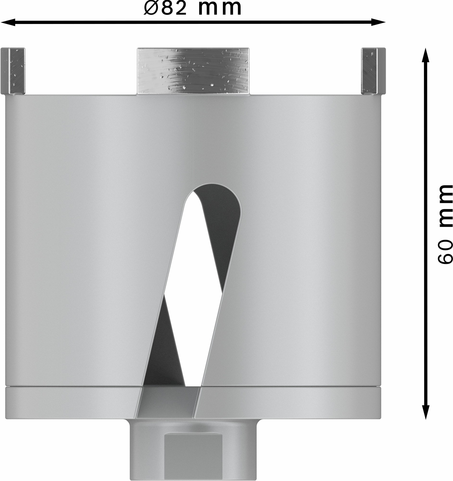 PRO Socket Core Cutter dry, 82 x 60 mm, rosca M16