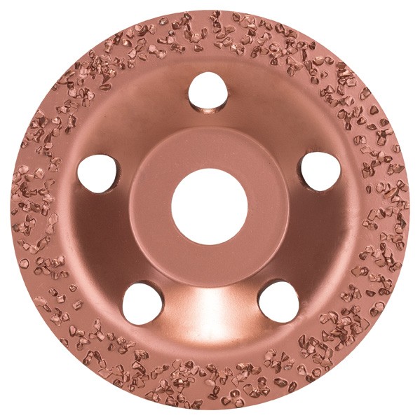 Vaso de amolar de metal duro. 115 x 22,23 mm; grueso, plano