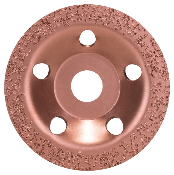 Vaso de amolar de metal duro. 115 x 22,23 mm; medio, plano