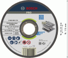 Disco de corte abrasivo PRO Stainless Steel and Metal, 115 x 1,6 x 22,23 mm, recto