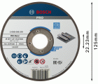 Disco de corte abrasivo PRO Metal, 125 x 1,6 x 22,23 mm, oSa