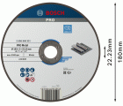 Disco de corte abrasivo PRO Metal, 180 x 3 x 22,23 mm, oSa