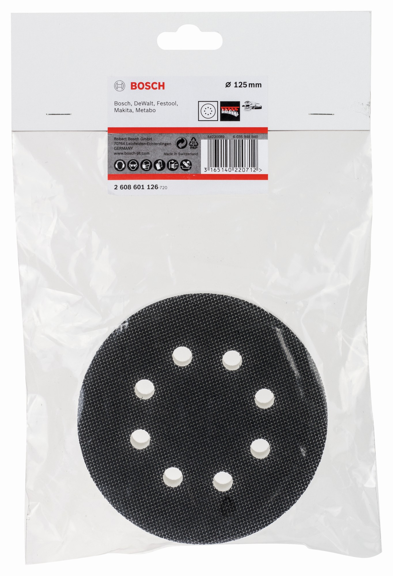 Adaptador, perforado