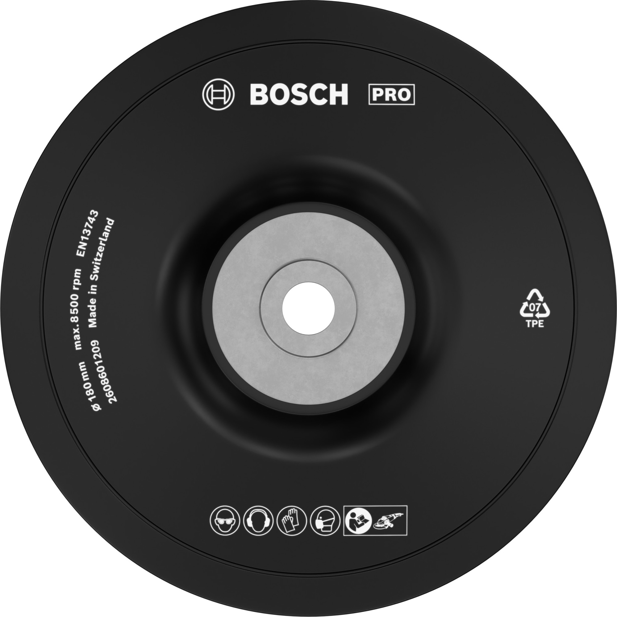 Plato de soporte blando PRO, 180 mm, M14