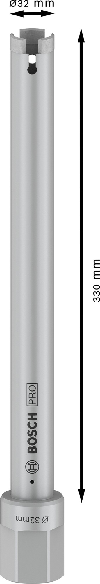 PRO Core Cutter dry, 32 x 330 mm, 1 1/4" UNC