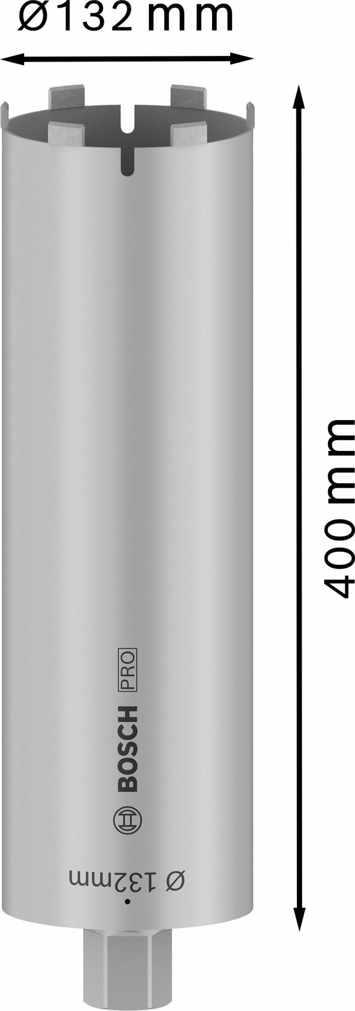 PRO Core Cutter dry, 132 x 400 mm, 1 1/4" UNC