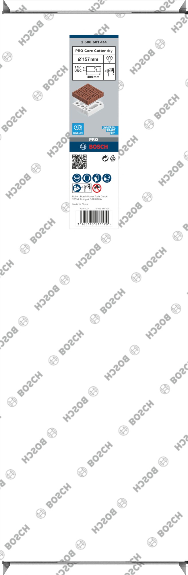 PRO Core Cutter dry, 157 x 400 mm, 1 1/4" UNC