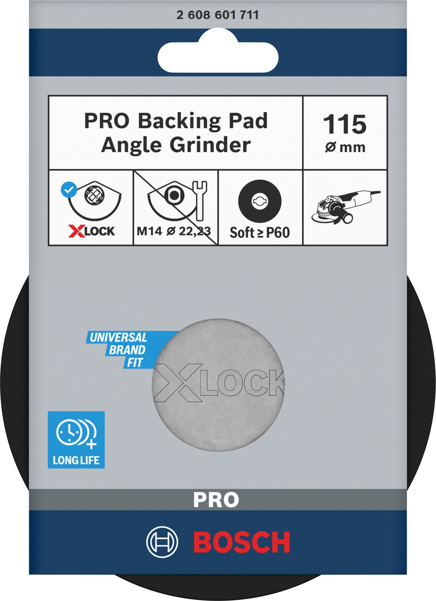 Plato de soporte blando PRO, 115 mm, X-Lock