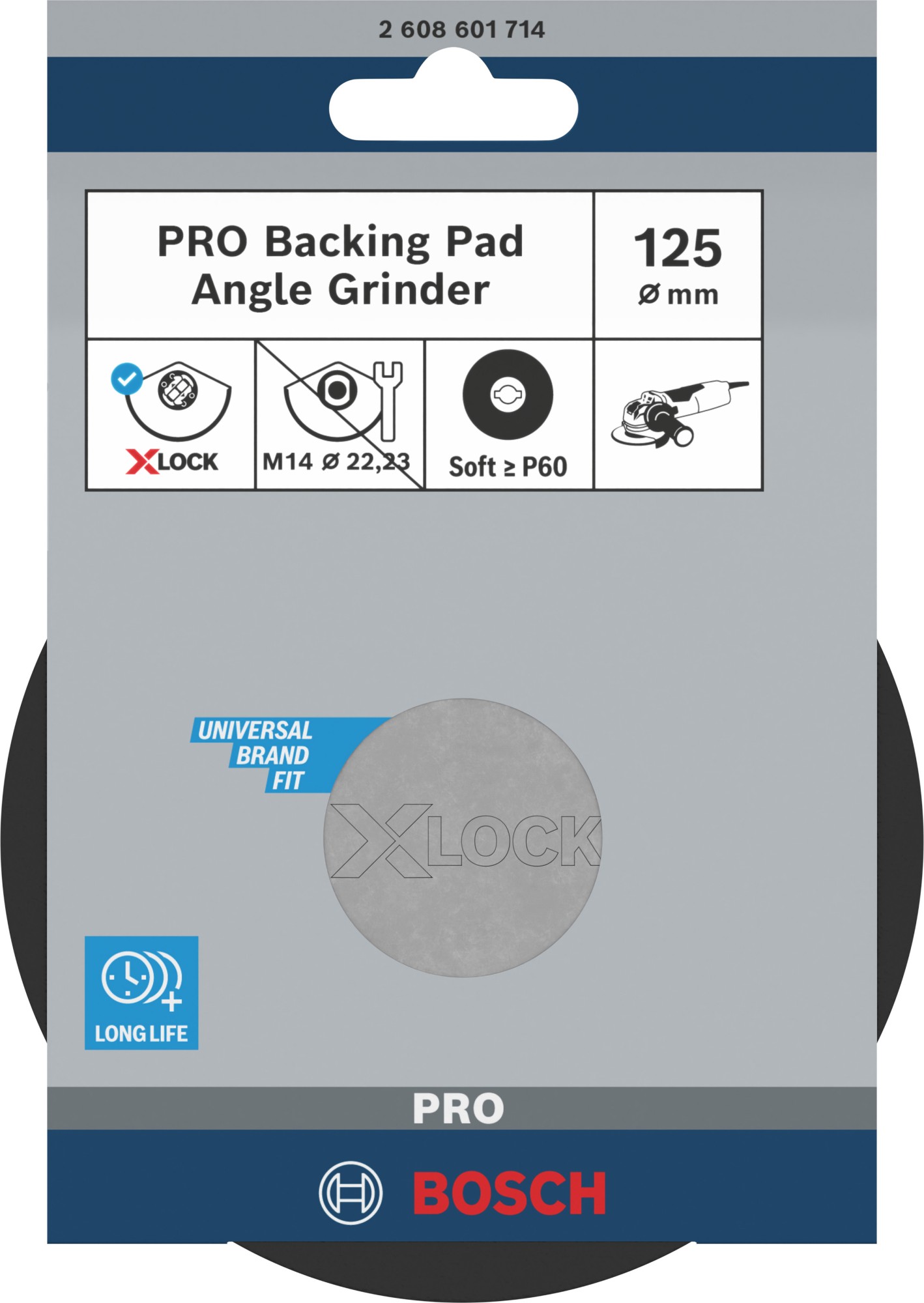 Plato de soporte blando PRO, 125 mm, X-Lock