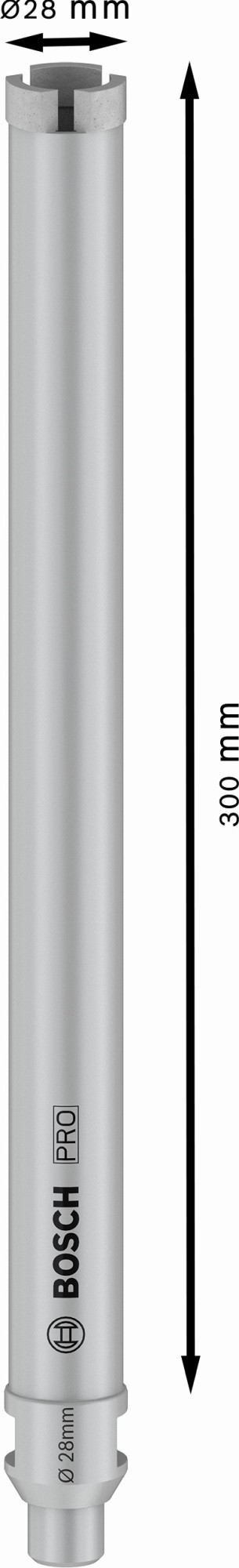 PRO Core Cutter wet, 28 x 300 mm, G 1/2"