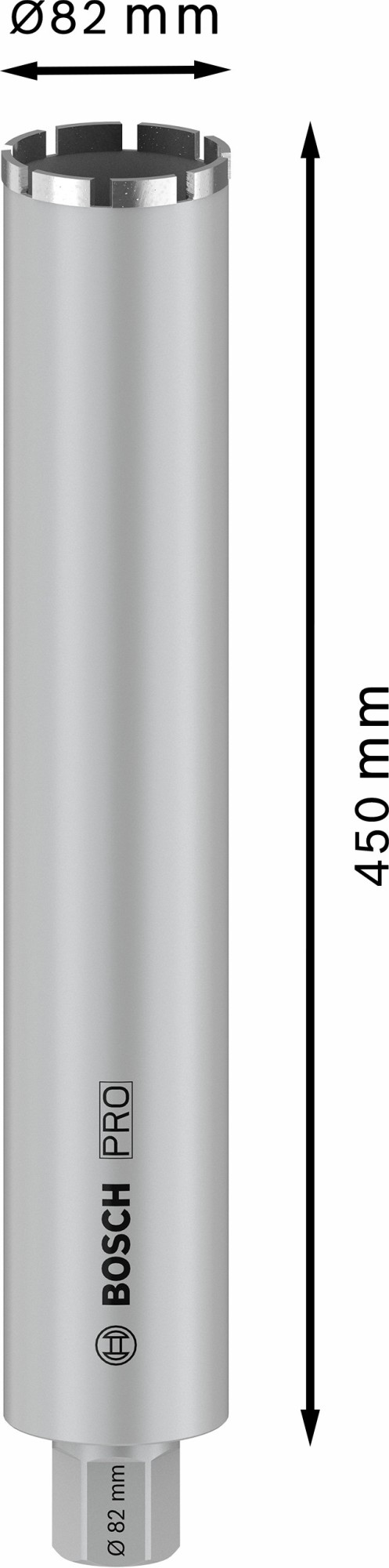 PRO Core Cutter wet, 82 x 450 mm, 1 1/4" UNC